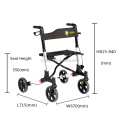 Four Wheeled Senior Alloy Lightweight Rollator Walker