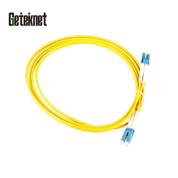 1M LC Duplex Singlemode Fiber Optic Patch Cord SM 9/125 Yellow LSZH