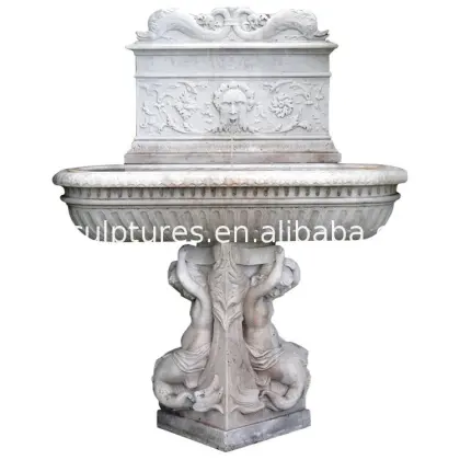 Hot Sale white marble little angel flowerpot