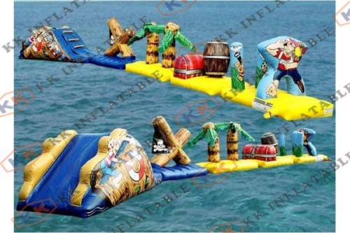 exciting inflatable water obstacle course for adult