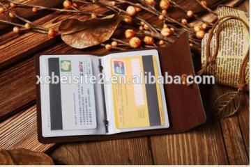 cy280 Customized Credit Card Holder/Case card holder wallet Business Card Package PU Leather Bag bank card