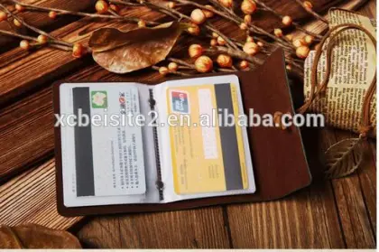 cy280 Customized Credit Card Holder/Case card holder wallet Business Card Package PU Leather Bag bank card