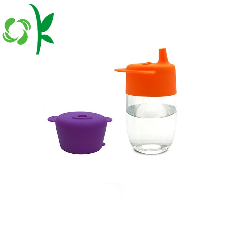 Non-toxic Silicone Coffee Straw Cup Lids for Kids