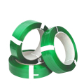 Tiras plásticas de poliéster em relevo verde para embalagem