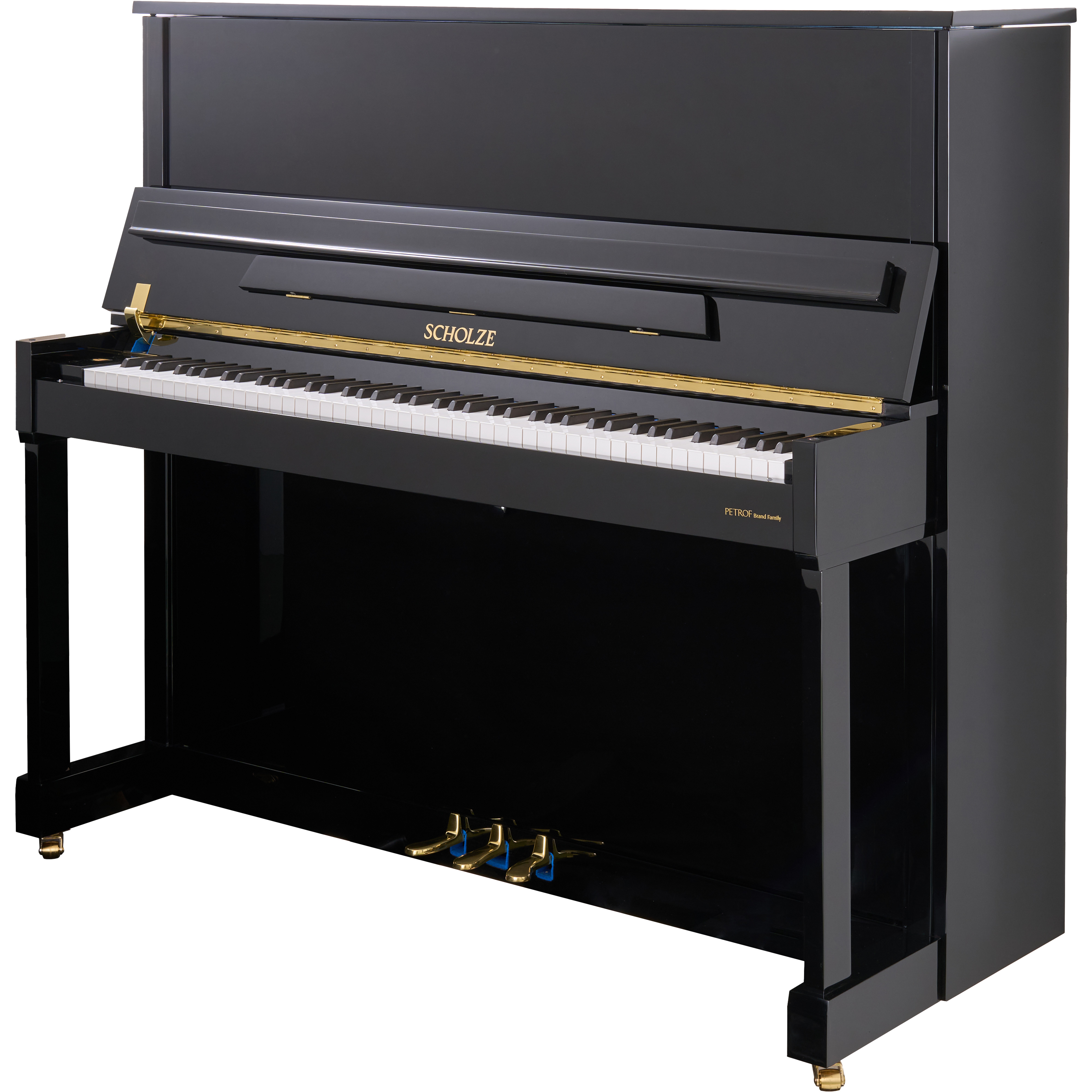 Petrof · Scholze S128 Piano Piano Profesionist Șlefuit Black Cântare de 128cm European Produs Piano de Petrof