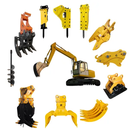 Construction Machinery: Hydraulic Grapples, Wood Grapples, and Fork Loader Attachments for Timber Handling