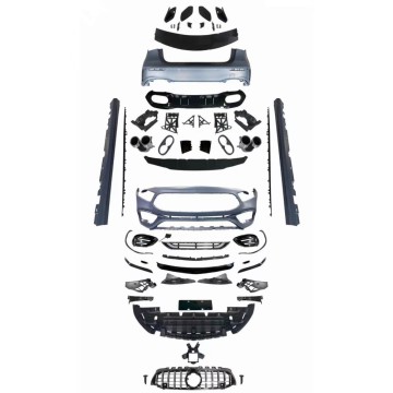 MERCEDES-BENZ A-Class W177 CAR BODY KIT พร้อมกันชนด้านหน้าและด้านหลังกระจังหน้ากระโปรงด้านข้างและตัวกระจายหลังสำหรับ A45S 2019