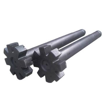 Grafietrotor en as voor aluminium smeltproces