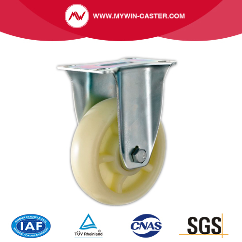 Plaster Rigid White PP Industrial Caster