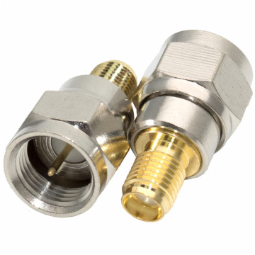 High Quality SMA Female Jack to F Male Plug Coaxial Cable Connector Adapter