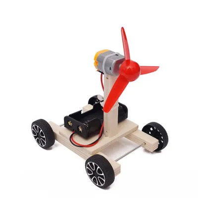 STEM Educational DIY Wooden Assembly Aerodynamics Car Toys