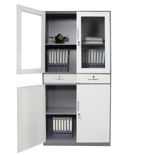 Tall Storage Cabinets with Doors and Drawers