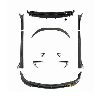 Glossy Black Model Y Aero Kit Front Bumper Lips Diffuser