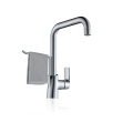 Agua Rdge Brass Flexible Sola Manija Grifo de cocina