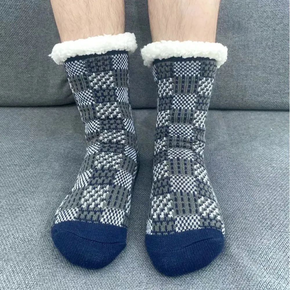 Mens Sweater Slipper Socks