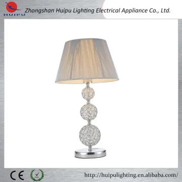Modern chrome finish decorative table lamp made in china