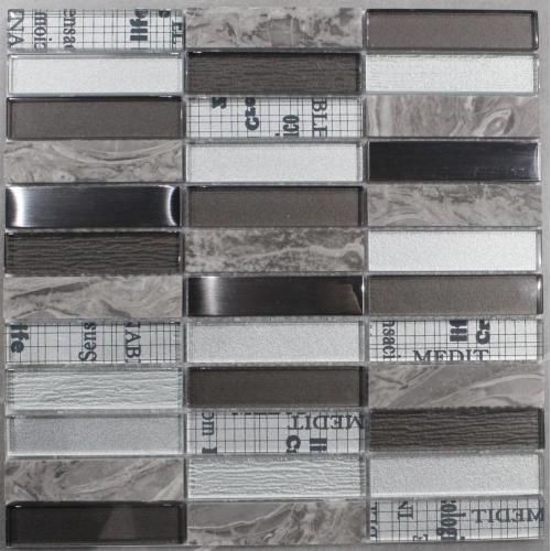 Dark Gray USA Style Material Mixed Mosaic