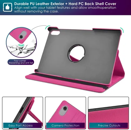 PU Leather Wallets Tablet Covers for Huawei MatePad 11 2023 - 360 Rotation Kickstand Case