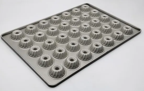 Rk Bakeware China Full Size 18*26 Inch 35 Compartment Mini Fluted Bundt Cake Pans