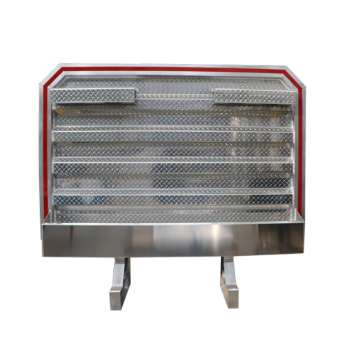 Aluminyo toolbox diamante plated cab headache rack