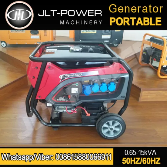 JLT Power Electric Start Petrol Generator 5.5kw 6KW with wheel kit