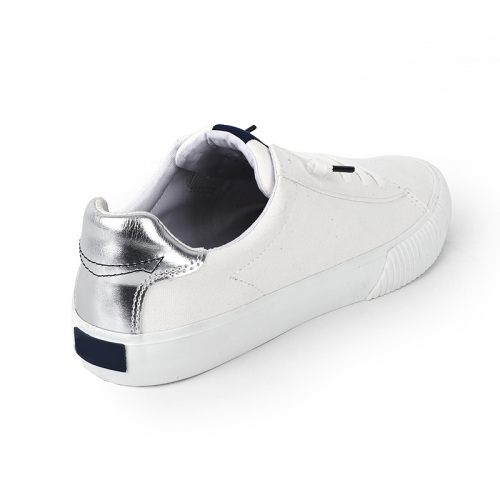 White canvas casual shoes, athleisure