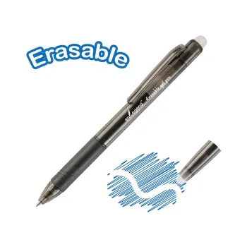 Smooth Writing Retractable Click Erasable Ink Gel Pen with Grip