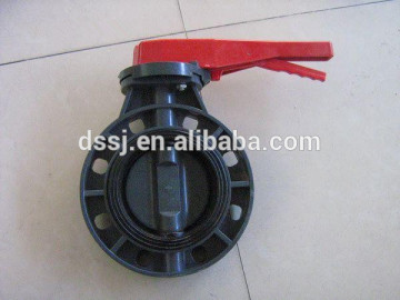 High Quality Manual Actuated Plastic PVC Butterfly Valve