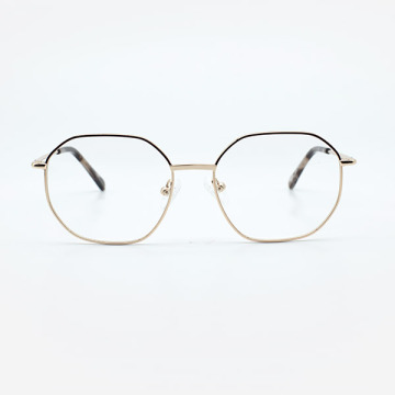 Bingkai Optik Wanita Polygon Square Metal