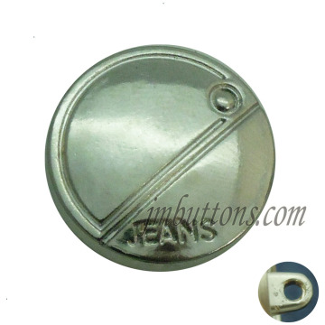 Gold plain fashion high quality metal shank buttons for coat