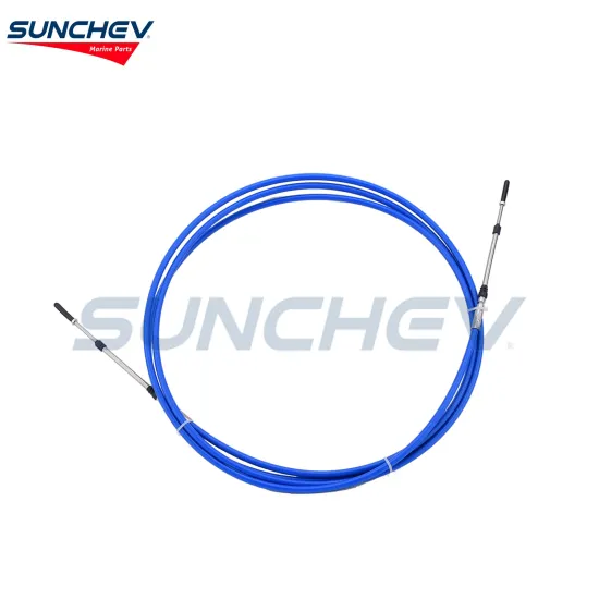 SUNCHEV Boat Throttle Control Cable 15 Feet(Blue)For Universal