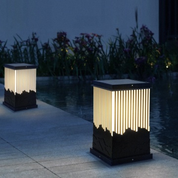 Iron and Acrylic Modern Solar Garden Lights for Outdoor Decoration