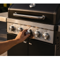 Parrilla de gas propano de 4+1 quemadores con gabinete