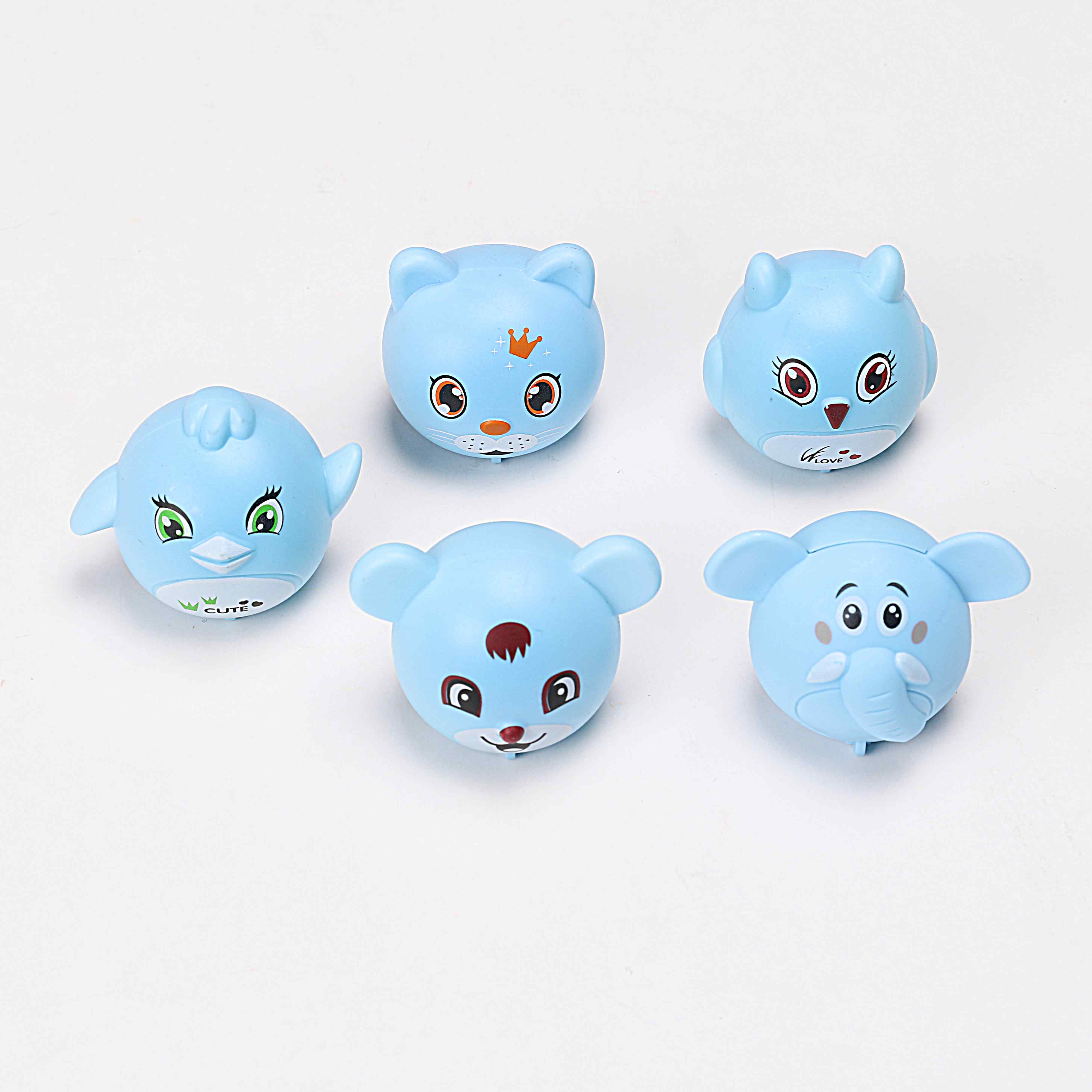 Back of the car blue head cat