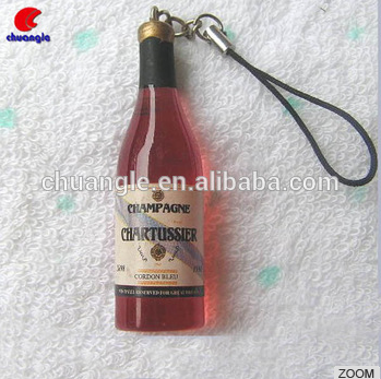 Custom 3D keychain Mini Crafts Mini Bottle Keychain wholesale factory
