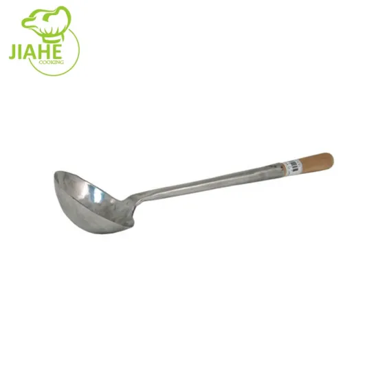 Wholesale Stainless Steel Ladle with Wooden Handle from China Manufacturer
