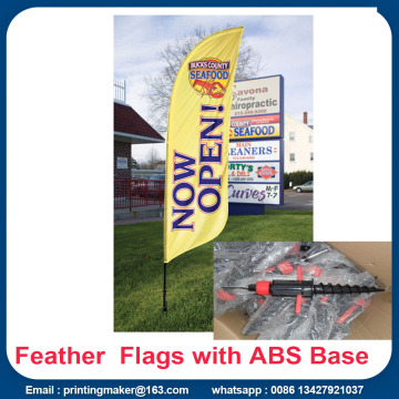 Promotion Feather Flags Custom With Kits