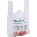 Black Pe Die Cut Printed Polythene Bags With Handles For Outdoor Clothing