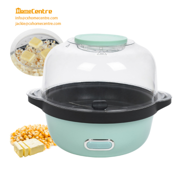 Electric 450W 4.5L Nonstick Popcorn Maker with Automatic Oil Popping and Stirring Function
