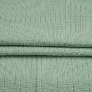 Cotton Polyester Spandex Rib Fabric Jacquard