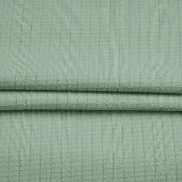 Cotton Polyester Spandex Rib Fabric Jacquard