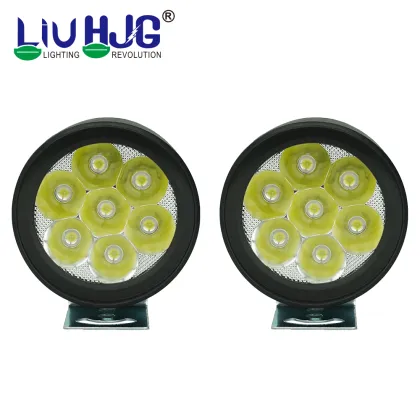 7Led Round Led Motorcycle Lights-Mini Fog Lights
