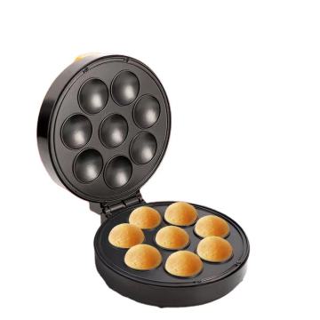 Black Donut Maker for Breakfast 8-Hole Double-Side Heating Mini Waffle Maker