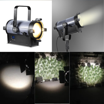 500w COB White spot light stage 2700K-6400K lighting DMX Controller Follow Fresnel Strobe Zoom Lighting Wedding Entertainment