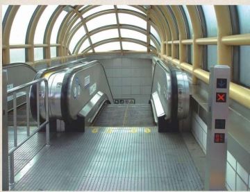 6 Meters Supermarket Indoor Escalator , 35 Degree Passenger Escalator Double Driving