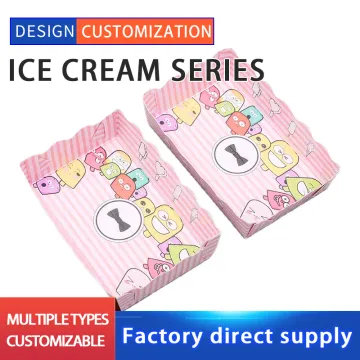 Printing custom ice cream paper tray