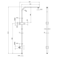 Messing -verchromtes Duschsystem