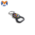 Metalen aangepaste logo mat zwarte flesopener