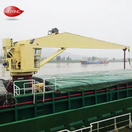 Mounted Crane Feedback Deck Ship Harbor