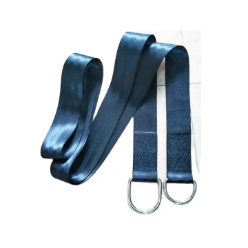 Adjustable, Durable Hanging Strap with Heavy Duty D-Ring Hooks for Tree Swings